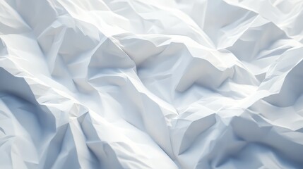 Obraz premium Abstract white crumpled paper texture
