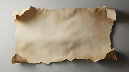 Fototapeta premium Aged parchment scroll, blank space