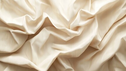 Obraz premium Creamy fabric, soft folds, texture