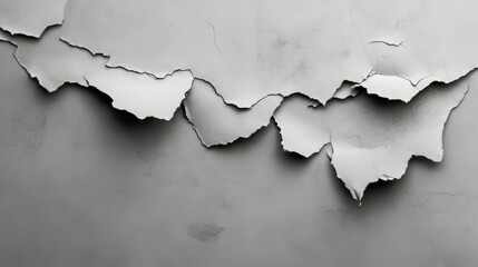 Peeling paint on a textured wall