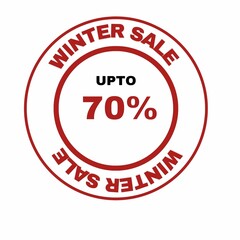 stamp of winter sale, winter sale stamp, uoto 70% off