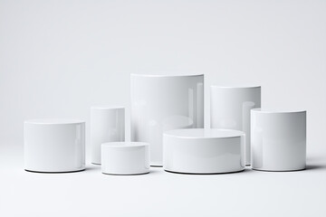 Empty mockup pedestal
