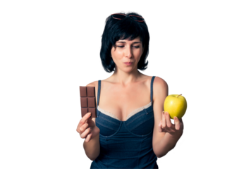 Cute girl with chocolate