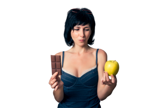 Cute girl with chocolate