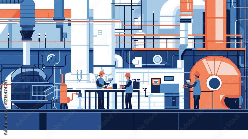Poster technical overview of process optimization strategies for efficiency in manufacturing facilities