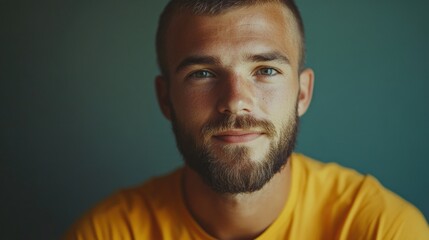 Obraz premium Introspective Beard Man