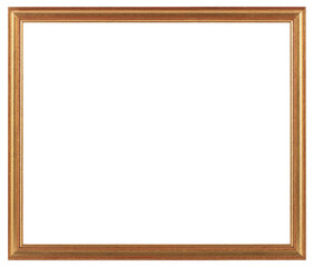 A narrow frame of a painting in a classic design on a transparent background, in PNG format.