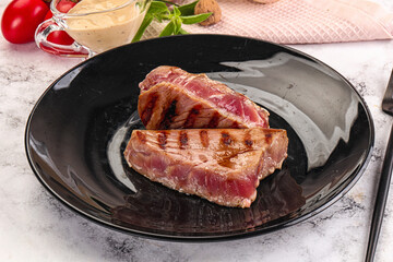 Delicous grilled tuna dish steak