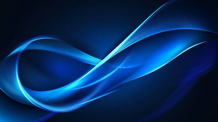 Sparkling Blue Bokeh Background with Glittering Particles