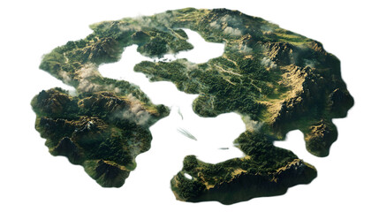 old map of continent