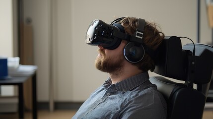 Futuristic brainvr integration enhances hyperrealistic experiences in modern technology spaces