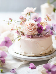 Flower Cakes with Soft Shadows and Delicate Editing