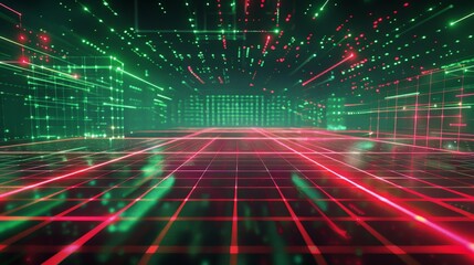 Abstract Digital Corridor