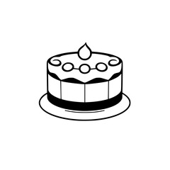 A delightful image of a cake, perfect for celebrating birthdays or any special occasion. This delicious-looking dessert is sure to satisfy your sweet tooth!
