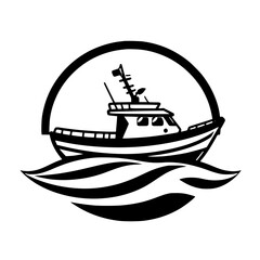 Majestic Yacht Sailing on Calm Ocean Waves: A Serene Voyage. Cruise Ship Adventure, Summer Journey, Coastal Exploration, Nautical Vessel, Marine Transport.