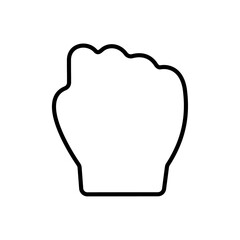 Empowerment icon Outline set in black and white color