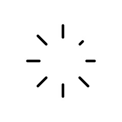 Fast processing icon Outline set in black and white color