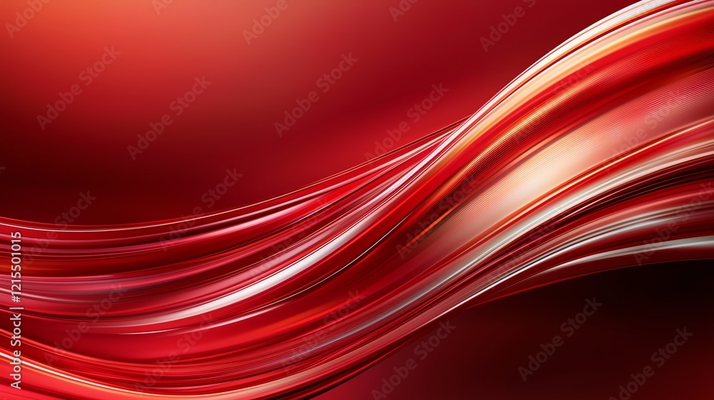 Poster a vibrant abstract background featuring flowing red waves that create a sense of movement and depth,