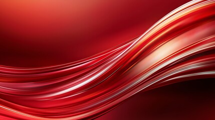 A vibrant abstract background featuring flowing red waves that create a sense of movement and depth, suitable for use in digital designs and creative projects.