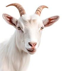 Fototapeta premium a goat with long horns