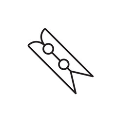 Peg icon Outline set in black and white color