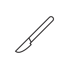 Obraz premium Scalpel icon Outline set in black and white color