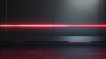 Red Light Beam Background