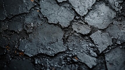 Cracked dark asphalt texture background