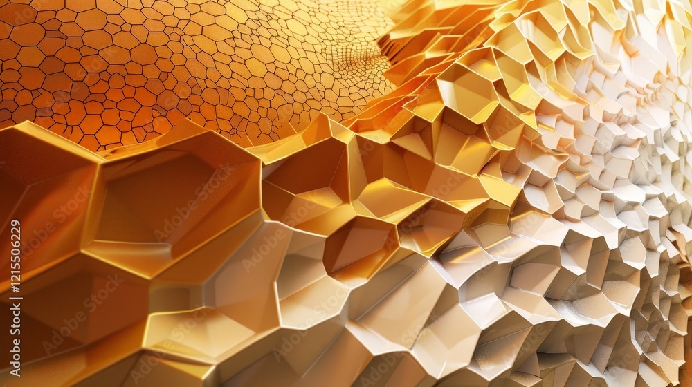 Poster abstract honeycomb pattern background