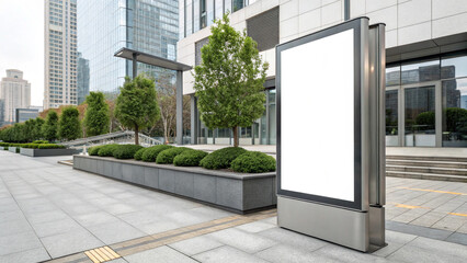 Light box display with white blank space for advertisement. Subway mock-up design. Horizontal