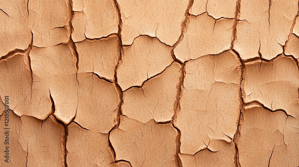 Poster close-up view of textured, peeling paint surface showcasing detailed patterns and a blend of warm be