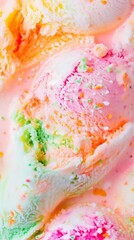 captivating macro composition showcasing the intricate texture of vegetable-inspired ice cream