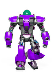 Fototapeta premium giant robot is walking