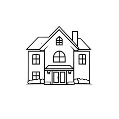 Classic Family Home Exterior: Architectural Design and Real Estate Property