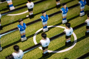 Fototapeta premium Close up of a foosball table