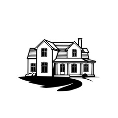 Classic Family House: Elegant Home Exterior Design.  A stunning architectural design of a luxurious family home, showcasing its classic features and curb appeal.