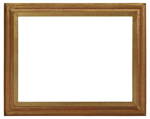 Lacquered wood picture frame in PNG format on a transparent background.