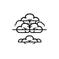 Elegant Plant and Flower Line Art: Botanical Design for Nature Lovers. Perfect for logos, invitations, and home decor.  A classic and stylish illustration.