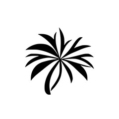 Elegant Black and White Plant Illustration: Minimalist Botanical Design, Perfect for Nature-Inspired Projects