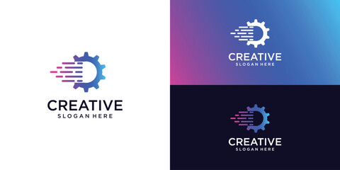 Technology vector icon illustration sign