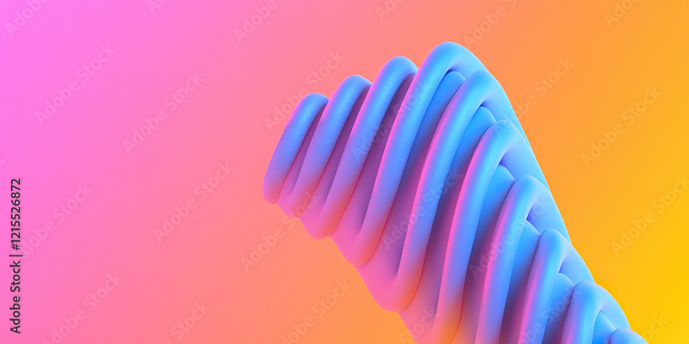 Aufkleber abstract spiral form on gradient background