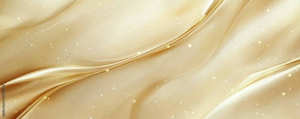 Poster elegant golden abstract background with sparkling light particles