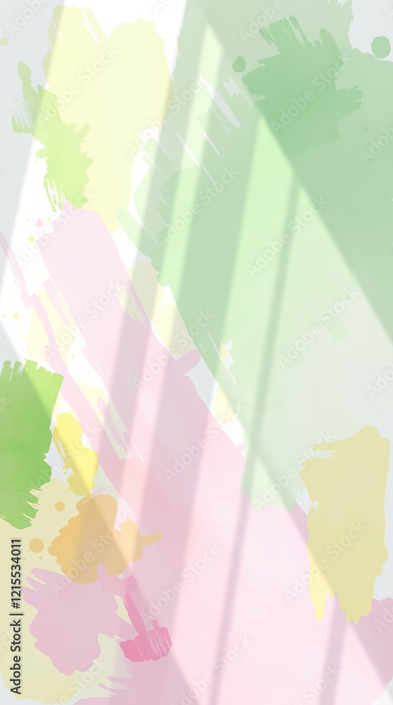 Poster this watercolor backdrop features an array of soft pastels blending harmoniously, evoking a sense of