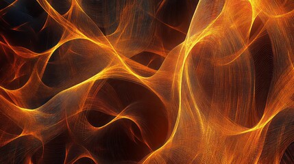 An intricate mesh of glowing lines resembling neural pathways.