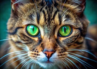 Stunning Close-Up of Cat's Eyes: Aerial Drone Photography