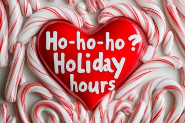 :Join us in celebrating the holidays with extended hours and a festive atmosphere, topped off with candy canes and hearts