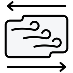 Windward Outline Color Icon