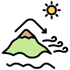 Leeward Outline Color Icon