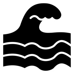 Wave Glyph Icon