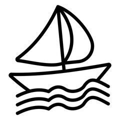 Sailboat Outline Icon